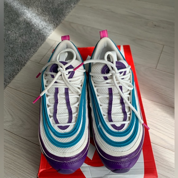 Women's Nike Air Max 97 Summit White/Bright Spruce CI7388 101 Size 6 - Picture 5 of 7